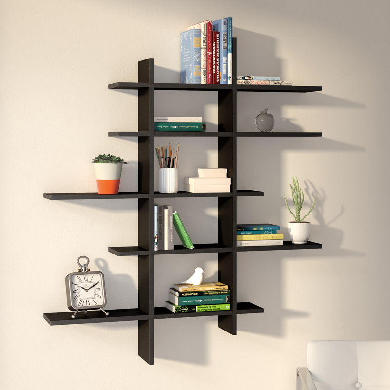 Latitude Run Baileyville 5 Shelf Asymmetric Wall Shelf & Reviews Wayfair